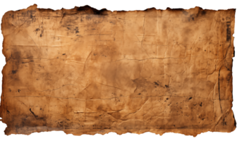 Grunge old paper background with space for text or image isolated on white background png