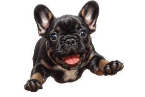 French bulldog puppy isolated on transparent background png
