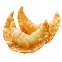 Thai crispy pancakeisolated on transparent background. with clipping path png