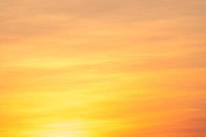 Beautiful , luxury soft gradient orange gold clouds and sunlight on the blue sky perfect for the background, take in everning,Twilight, Large size, high definition landscape photo