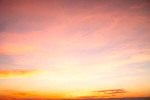 Beautiful , luxury soft gradient orange gold clouds and sunlight on the blue sky perfect for the background, take in everning,Twilight, Large size, high definition landscape photo