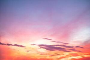 Beautiful , luxury soft gradient orange gold clouds and sunlight on the blue sky perfect for the background, take in everning,Twilight, Large size, high definition landscape photo