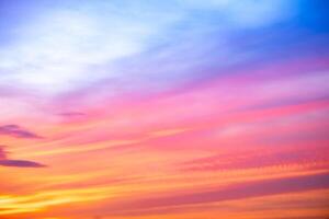 Beautiful , luxury soft gradient orange gold clouds and sunlight on the blue sky perfect for the background, take in everning,Twilight, Large size, high definition landscape photo