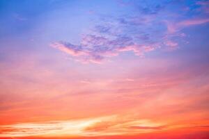 Beautiful , luxury soft gradient orange gold clouds and sunlight on the blue sky perfect for the background, take in everning,Twilight, Large size, high definition landscape photo