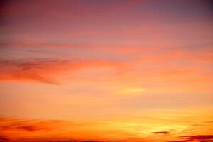 Beautiful , luxury soft gradient orange gold clouds and sunlight on the blue sky perfect for the background, take in everning,Twilight, Large size, high definition landscape photo
