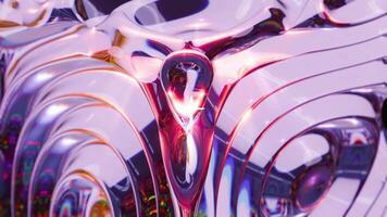 3d render, Abstract shape holographic colors background, loops animation video