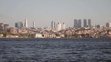 turkey istanbul 12 june 2024, A beautiful and scenic view of the iconic skyline of Istanbul across the expansive water video