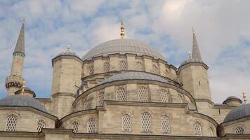 Enjoy a Stunning View of Historic Mosque Domes and Majestic Minarets Against the Sky video