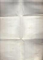 Interesting texture of old paper, soiled and damaged, as well as darkened by time and use, on a white background. Unique vintage texture of old paper which is approximately 60-70 years old. photo