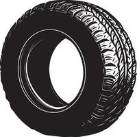 New tire clean simple icon silhouette black vector