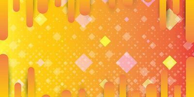 Vintage pop art background in orange with large space vector