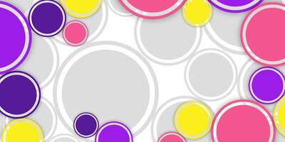 Colorful round pattern background vector