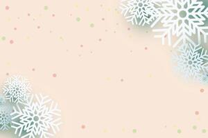 Snow falling background . Blue scene and decorated with falling snowflakes. There is a copy space for design. Winter, Christmas and New Year concept. vector