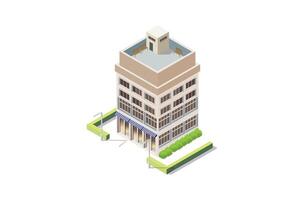 illustration Minimarket on the side of the road, isometric style Suitable for Diagrams, Game Asset, And Other asset vector