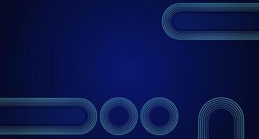 Abstract circle line on dark blue background, geometric background illustration suitable for presentations, posters, banners, flyers and letter headers. vector