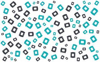 A pattern of black and blue squares on a white background vector