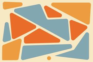 A colorful abstract design with triangles and squares vector