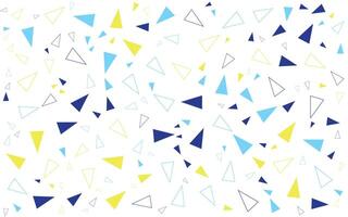 A blue and yellow pattern with triangles vector