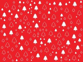 A red background with white trees and snow vector