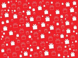 A red background with many gift boxes vector