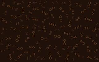 A brown and gold pattern on a dark background vector