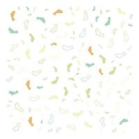 A pattern of colorful shoes on a white background vector