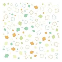 A colorful pattern with squares and triangles vector