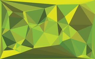 A green and yellow polygonal background vector
