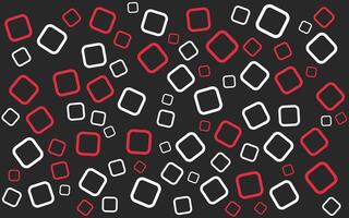 A black and white pattern with red and white squares vector