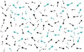 A pattern with blue and black spoons vector