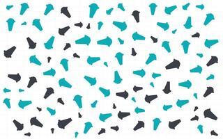 A pattern of blue and black shapes on a white background vector