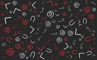 A black and white background with many different shapes vector