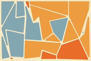 A colorful abstract design with orange, blue and white shapes vector