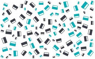 A pattern of books and squares on a white background vector