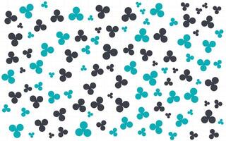 A pattern of black and blue circles on a white background vector