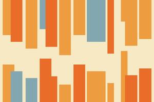 A pattern of orange and blue stripes vector
