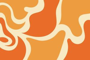 A background with orange and white swirls vector