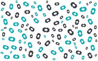 A pattern of black and blue circles on a white background vector