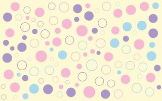 Polka dots on a light yellow background vector