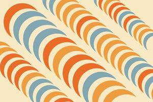 A pattern of orange and blue waves vector