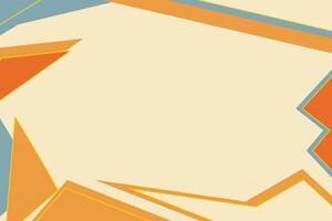 An abstract background with orange, blue and yellow shapes vector