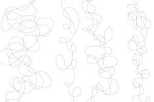 A set of lines that are drawn in different shapes vector