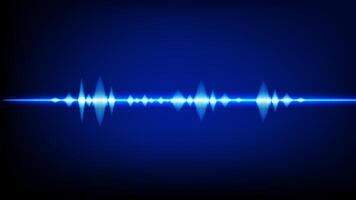 Abstract Sound Wave Blue Digital Frequency wavelength graphic design Illustration vector