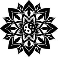 Beautiful ornamental mandala design background vector