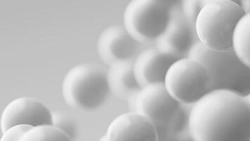 Stream gray balls grey abstract drops metaballs meta orbs spheres pearls particles flying moving cells 3d render motion design animation modern presentation ads futuristic backdrop dynamic wallpaper video