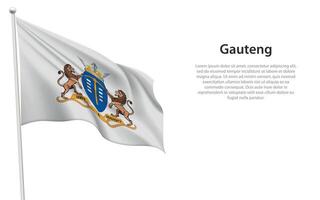 Isolated waving flag Gautentg vector