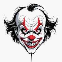 Creepy Evil Clown vector