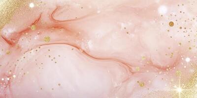 A beautiful pink and gold background with a gold line running through it. The pink and gold colors create a warm and inviting atmosphere, while the gold line adds a touch of elegance photo