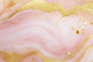 A beautiful pink and gold background with a gold line running through it. The pink and gold colors create a warm and inviting atmosphere, while the gold line adds a touch of elegance photo