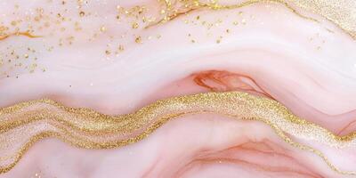 A beautiful pink and gold background with a gold line running through it. The pink and gold colors create a warm and inviting atmosphere, while the gold line adds a touch of elegance photo